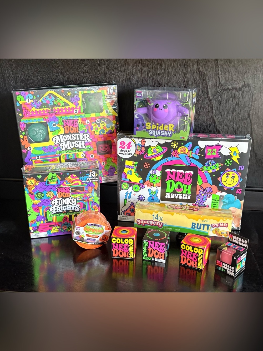 NeeDoh bundle - Monster Mush, Funky Freights, Christmas Advent
